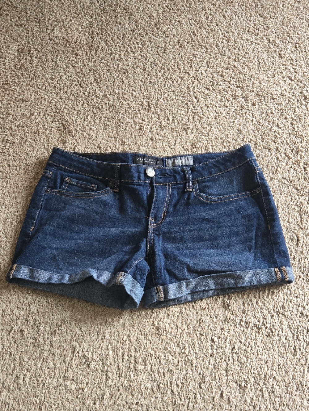 Classic Dark Blue Denim Women's Shorts